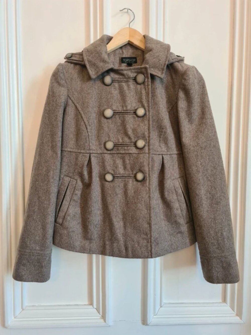 Smart woolen duffle coat size 10